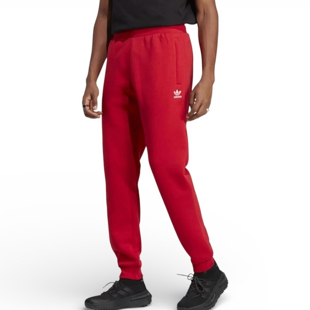 Adidas Originals Essentials Fleece Pants Mens Red